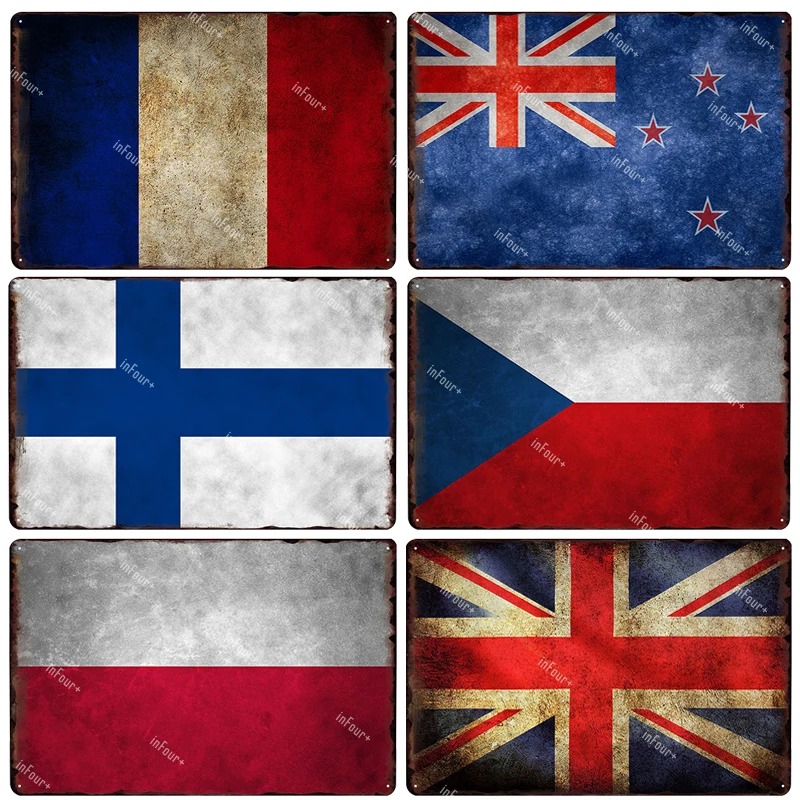 Франция Новая Зеландия Финляндия Польша Великобритания фотообои ретро постер