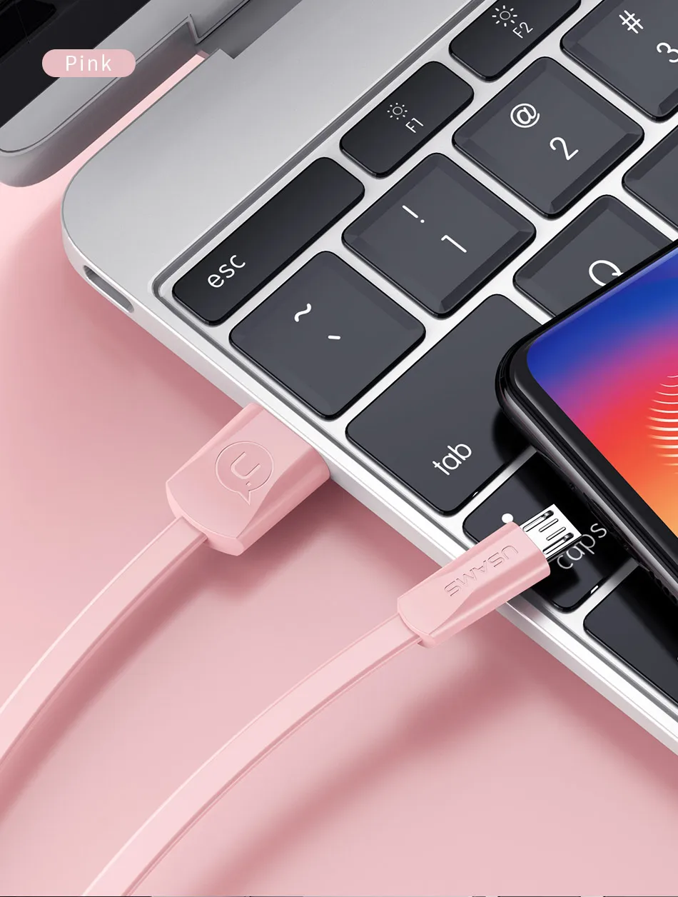 USAMS 2A кабель Micro USB для быстрой зарядки, синхронизации данных Кабель microusb для samsung Xiaomi huawei Android мобильный телефонный кабель micro USB шнур