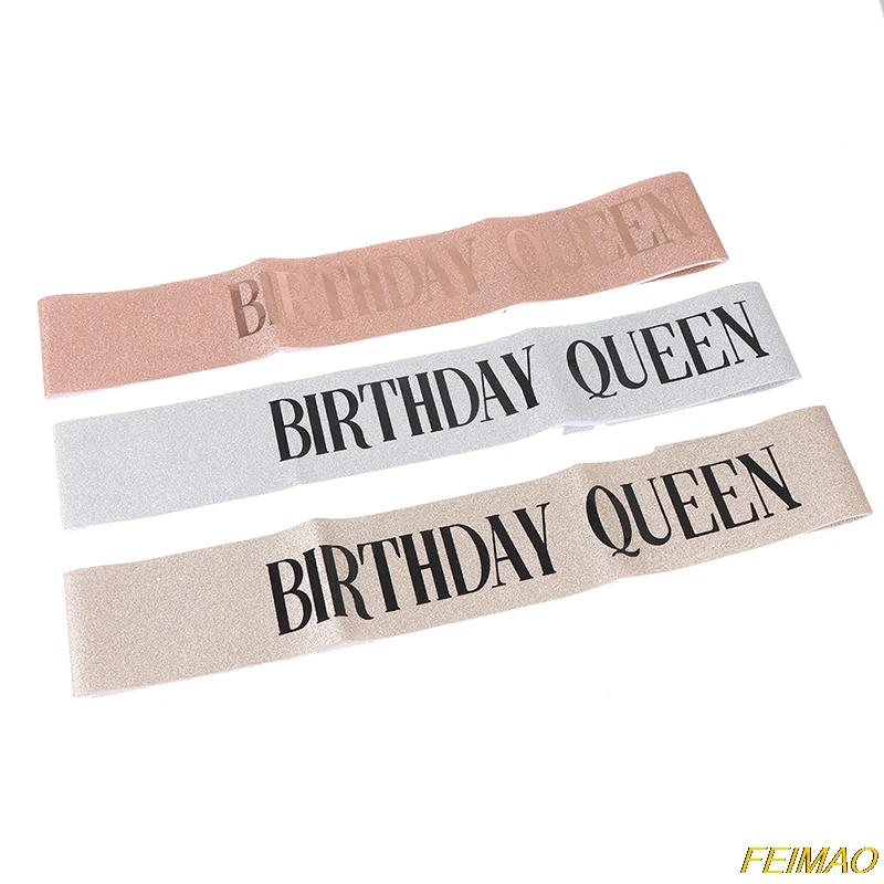 

Birthday Girl Women Happy Birthday Satin Sashes Favor Anniversary Decoration