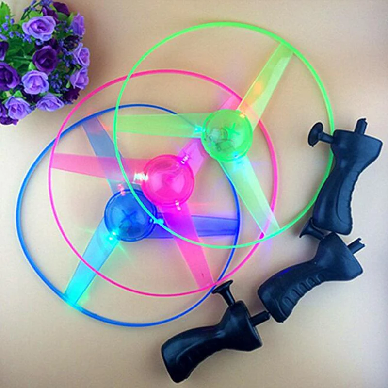 Электрические Пластиковые Вращающиеся летающие диски гироскоп новинка кляп