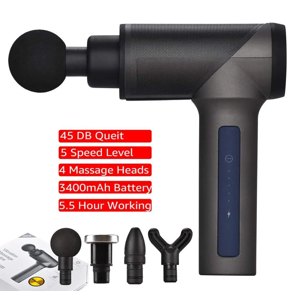 Массажный пистолет на тыльной стороне Лимфодренажный массажер для тела боли