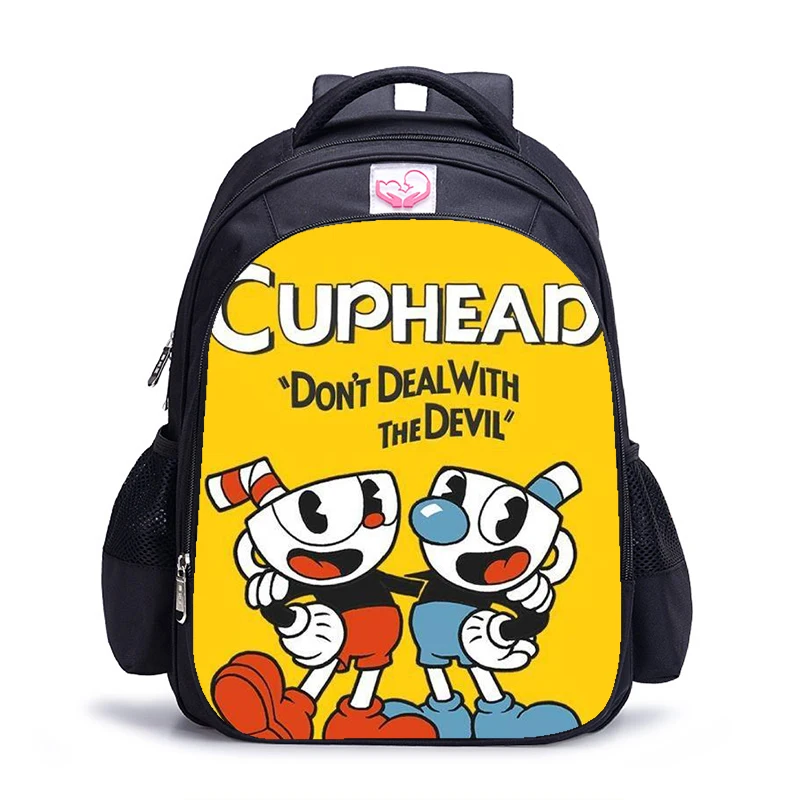 Школьный ранец Cuphead Mugman для девочек и мальчиков популярные игровые портфели книг