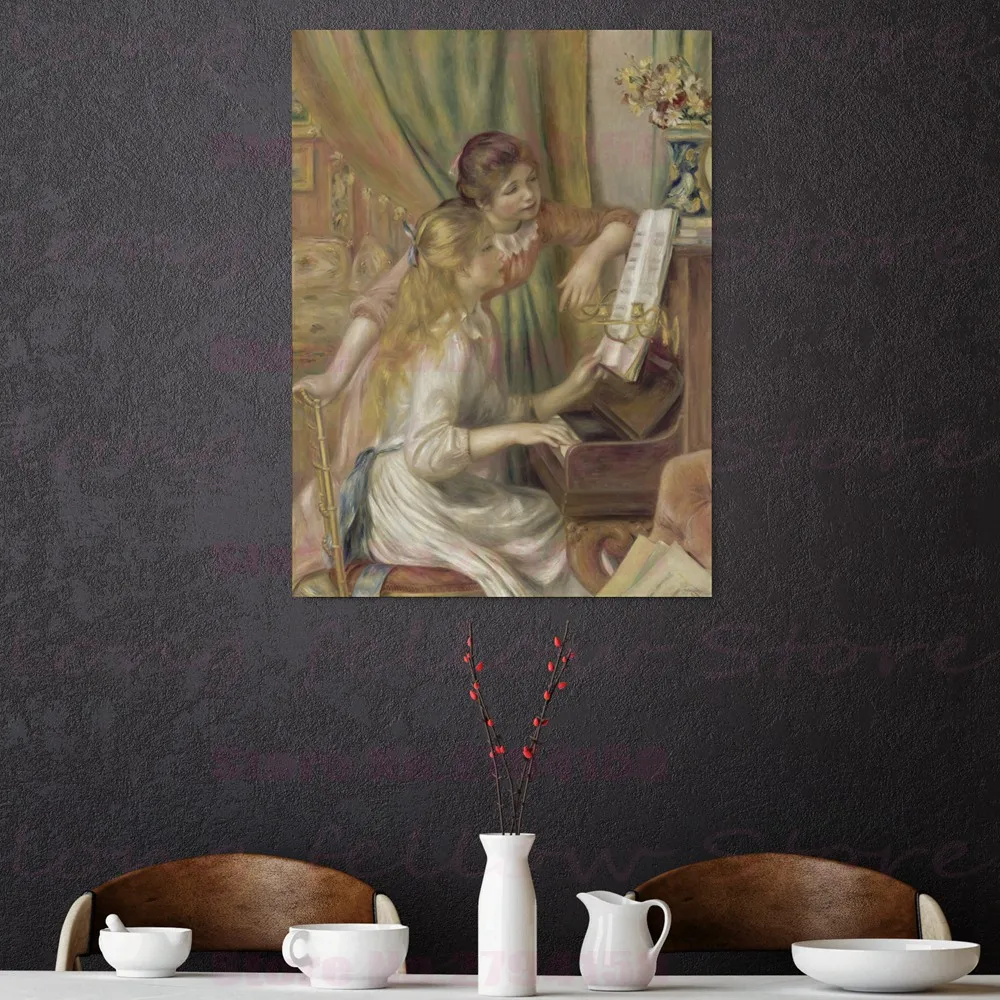 Пьер Огюст Ренуар Реплика Винтаж украшения дома для молодых девушек на