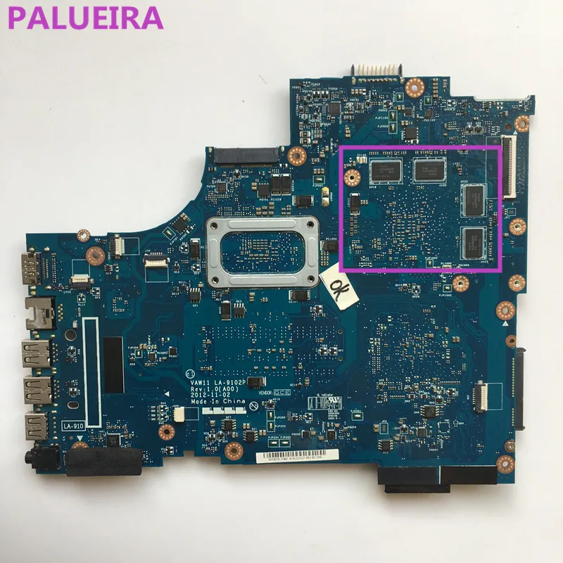 PALUBEIRA CN-0V98DM V98DM для DELL INSPIRON 17R 3721 5721 Материнская плата ноутбука VAW11 LA-9102P SR0XG I7-3537U HD 8700M материнская плата