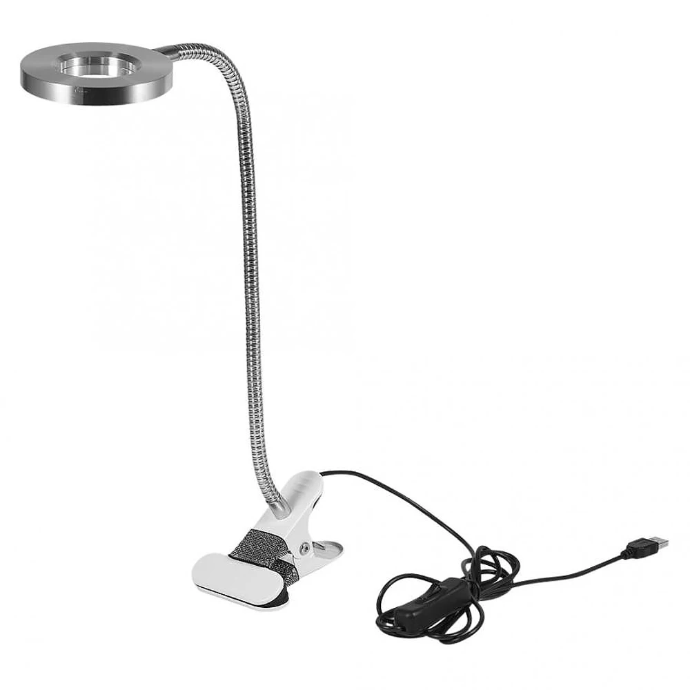 Clip-on Desk Lamp USB Table Eye Protection LED Light Bendable Flexible Reading for Nail Art Tattoo Makeup | Электроника
