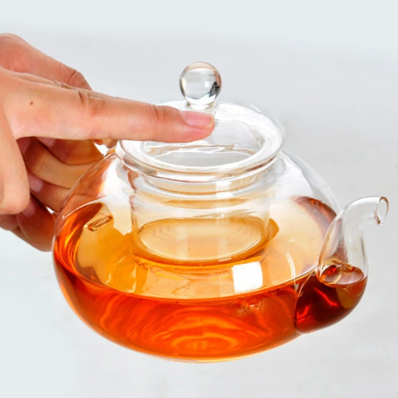 

Heat-Resistant Glass Teapot Filter Kung Fu Tea Set Six-Person Pot Borosilicate Pot 600Ml