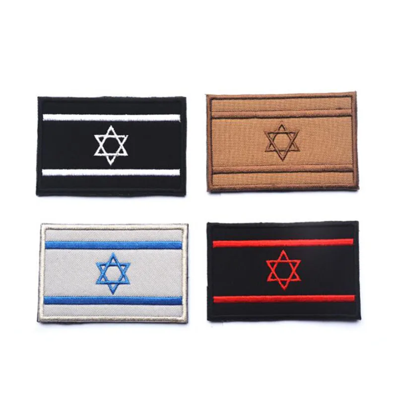 Израиль Флаг заплата вышивки Тактический 3D крюк уход за кожей лица паста значок