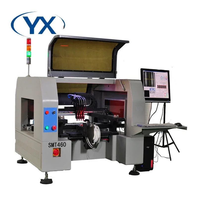 Светодиодная SMD машина для пайки печатных плат с камерой 6 шт. и 44 Кормушками|machine