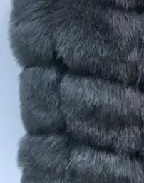 S-4XL размера плюс зимняя новая модная брендовая куртка из искусственного лисьего меха женская теплая куртка стеганая Толстая Шуба из искусственного меха w1768 - Цвет: dark green