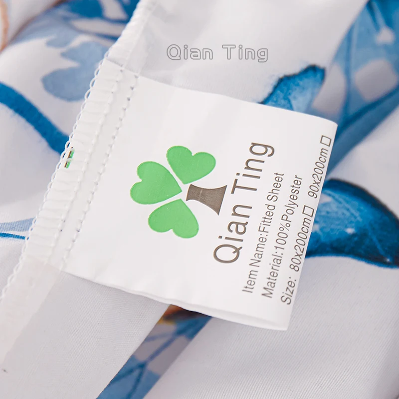 (Новый товар) 1 шт. натяжная простыня из 100% полиэстера с принтом наматрасник 4