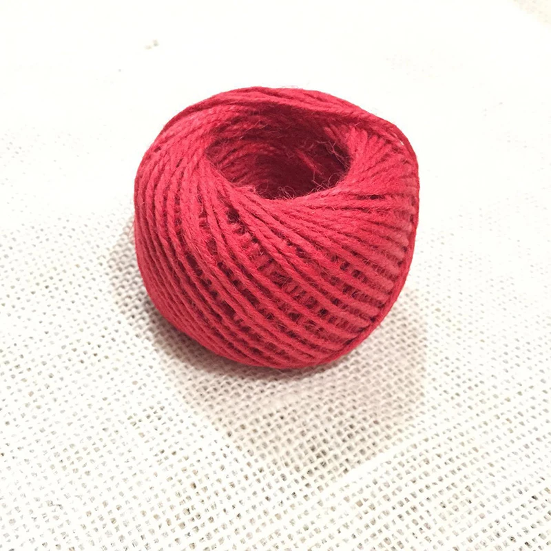 Джутовый шпагат пеньковая веревка Мешковина льняное ремесло DIY свадебное