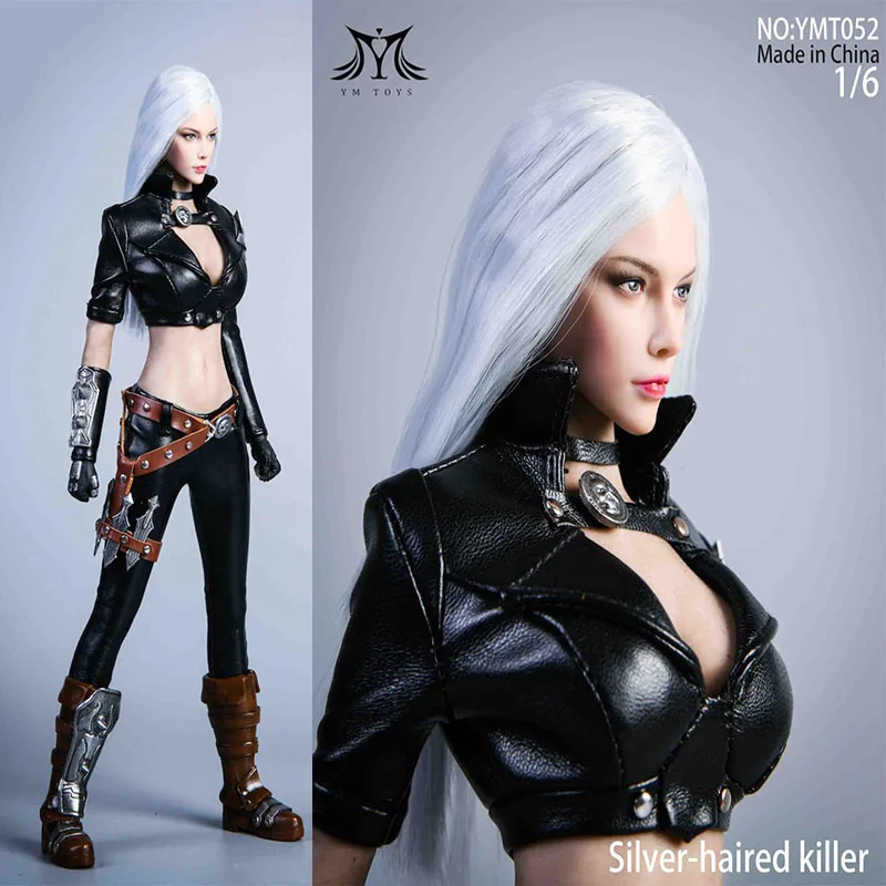 

YMTOYS YMT052 1/6 Assassin Head Sculpt & Leather Clothes Fit 12'' Female Action Figure Body