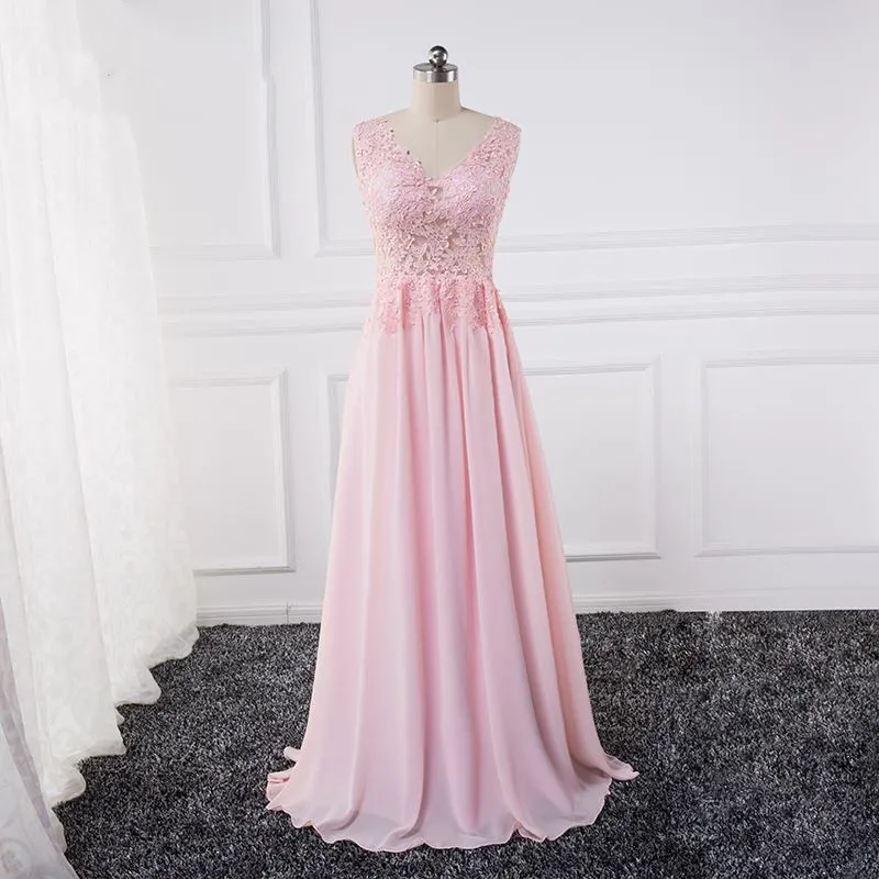 Шифоновые вечерние платья до пола с V образным вырезом и кружевом|evening dress|evening dress