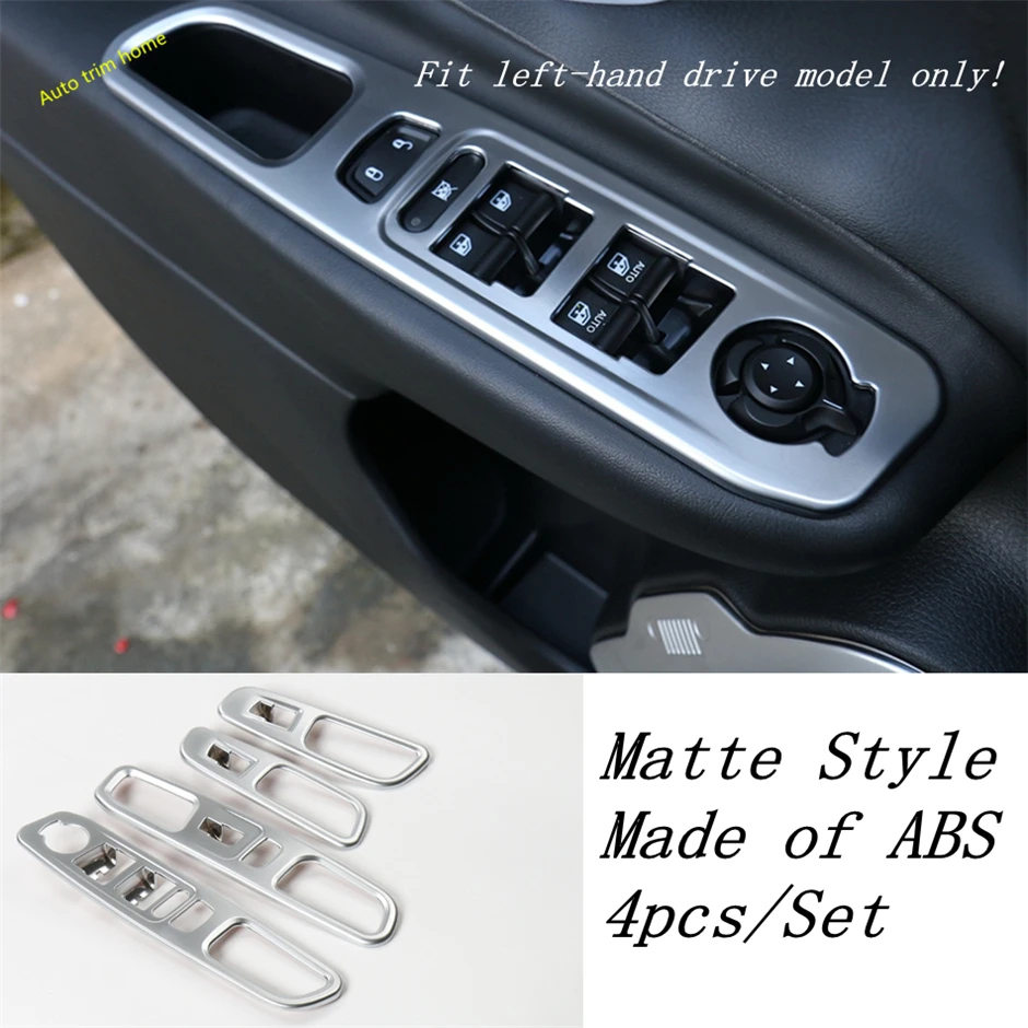 

Matte Interior Refit Kit Dashboard Air AC / / Reading Lamps / Armrest Box Switch Cover Trim Fit For Jeep Renegade 2015 - 2020
