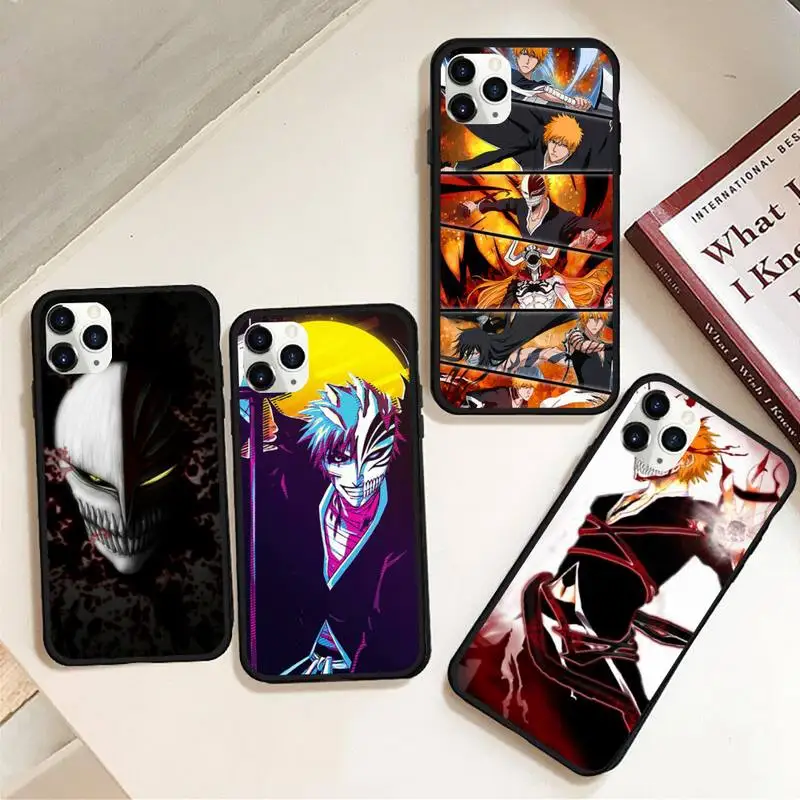 

Bleach anime Ichigo Kurosaki Phone Case Rubber for iPhone 12 pro max mini 11 pro XS MAX 8 7 6 6S Plus X 5S SE 2020 XR case