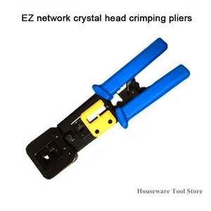 EZ RJ45 Crimper Hand Network Tools Pliers RJ12 Cat5 Cat6 8P8C Cable
Stripper Pressing Clamp Tongs Clip Pliers Multi Function New