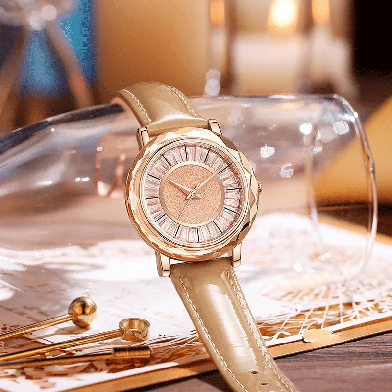 Luxury Diamond Women Watches Ladies Rhinestone Quartz Watch Waterproof Top Brand Bracelet Rose Gold Women WristWatch Clcok + Box