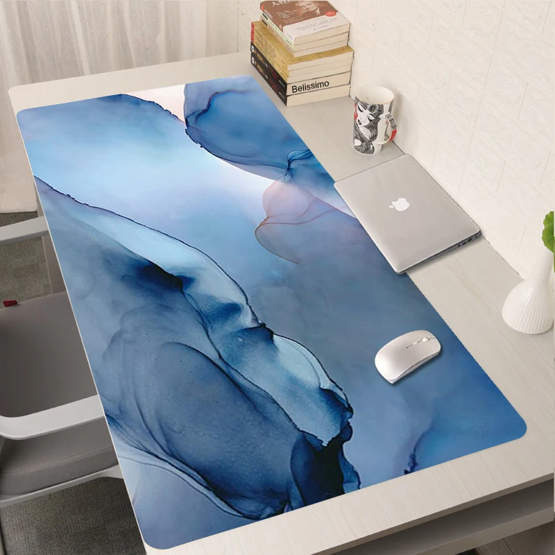 

Marble Desk Mat Mousepad Gaming Mouse Pad Anime Mouse Mats Xxl Play Mats Keyboards Computer Peripherals Office No-slip Mausepad