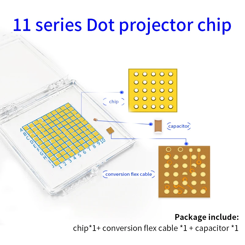 

JCID Face ID flex cable & chip IC for X-12 series