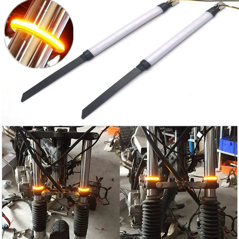 1 пара Smd светодиодные полосы велосипеда автомобиля мотоцикла вилка указатель