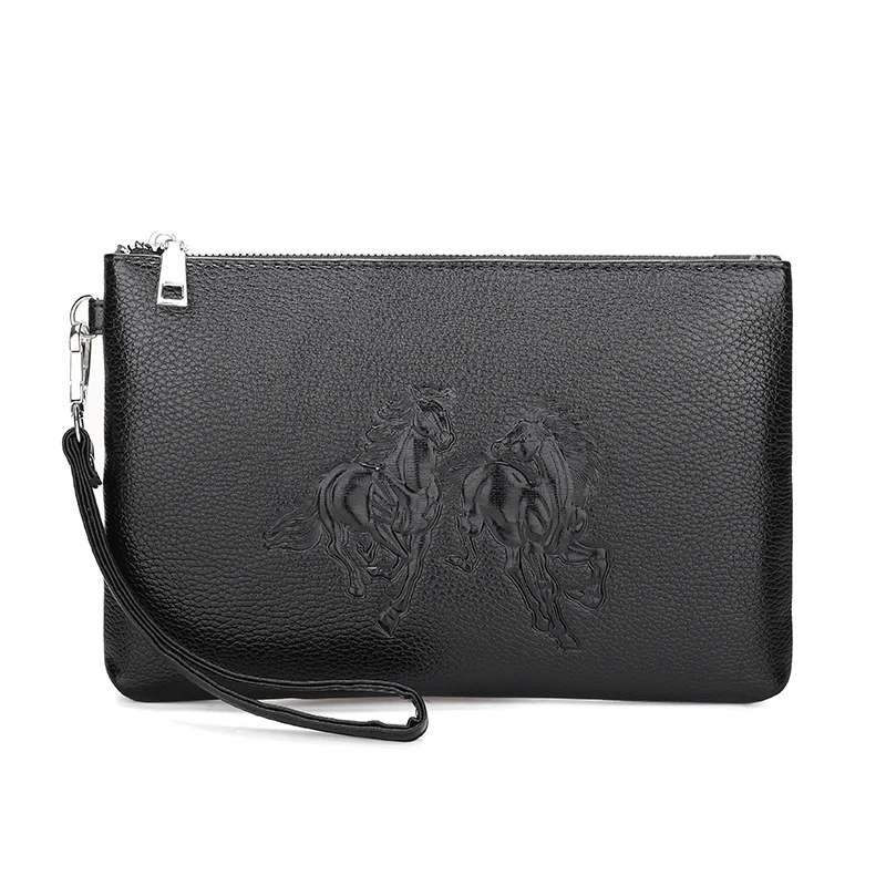 

New Design Men's Day Clutch Soft Envelop Bag Big Capacity Handbag Messenger Bag Male Travel Bag iPad Case Black&Brown