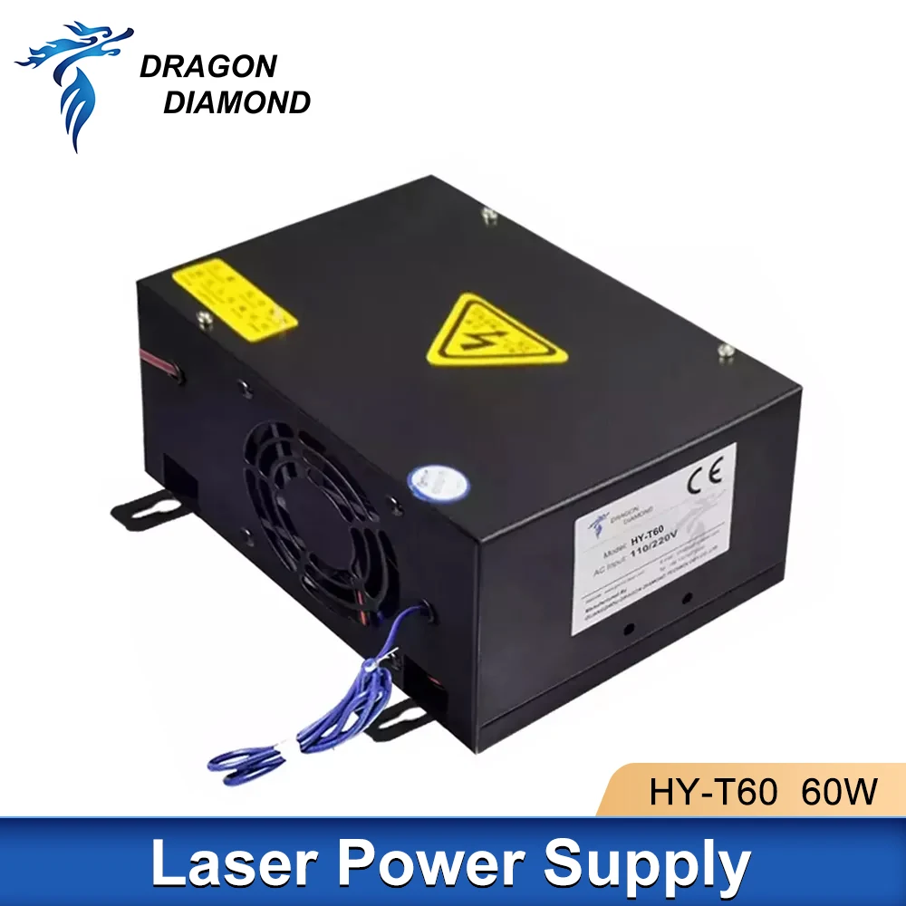 50-70W Co2 Laser Power Supply For 50-70W Laser Tube For Co2 Laser Engraver Cutting Machine HY-T60 T / W Plus Series