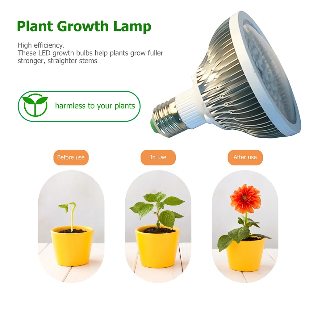 

Full Spectrum LED Bulb For Plants LED Phytolamp 78/80/126LED Grow Tent Lights E27 Growth Lamp For Hydroponic Grow Plant Light