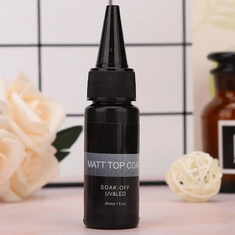 30ml прозрачный матовый верхний слой стойкий гель для ногтей ногти с uv-фильтром