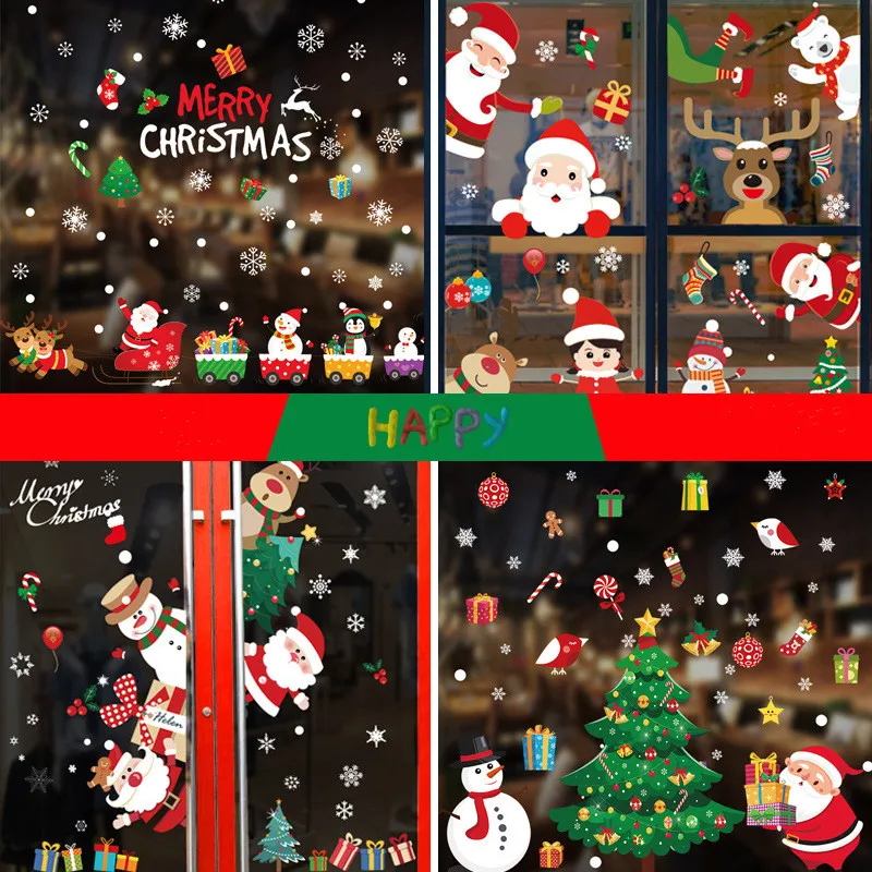 Фотообои для дома рождественские наклейки на стену детской комнаты новогодние |