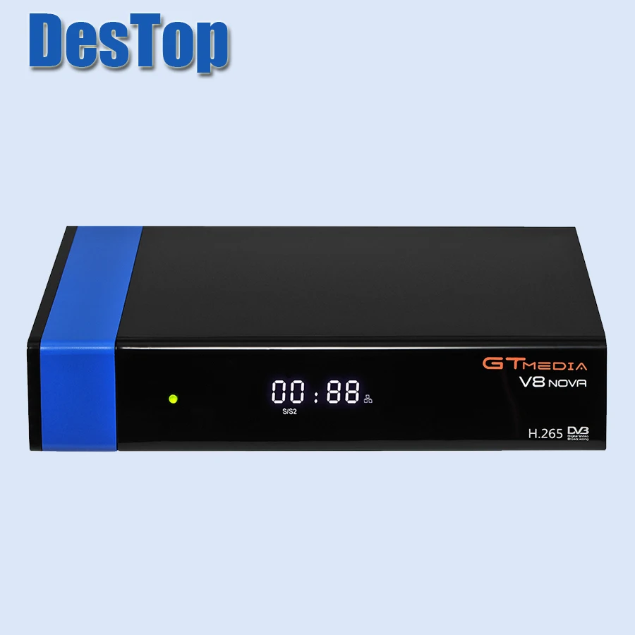 Gtmedia V8 NOVA Blue поддержка H.265 better freesat super V9 set top boxDVB S2 спутниковый ресивер Builtin