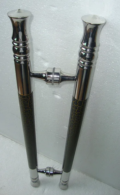 Стеклянная Дверная ручка из нержавеющей стали искусственные деревянные двери