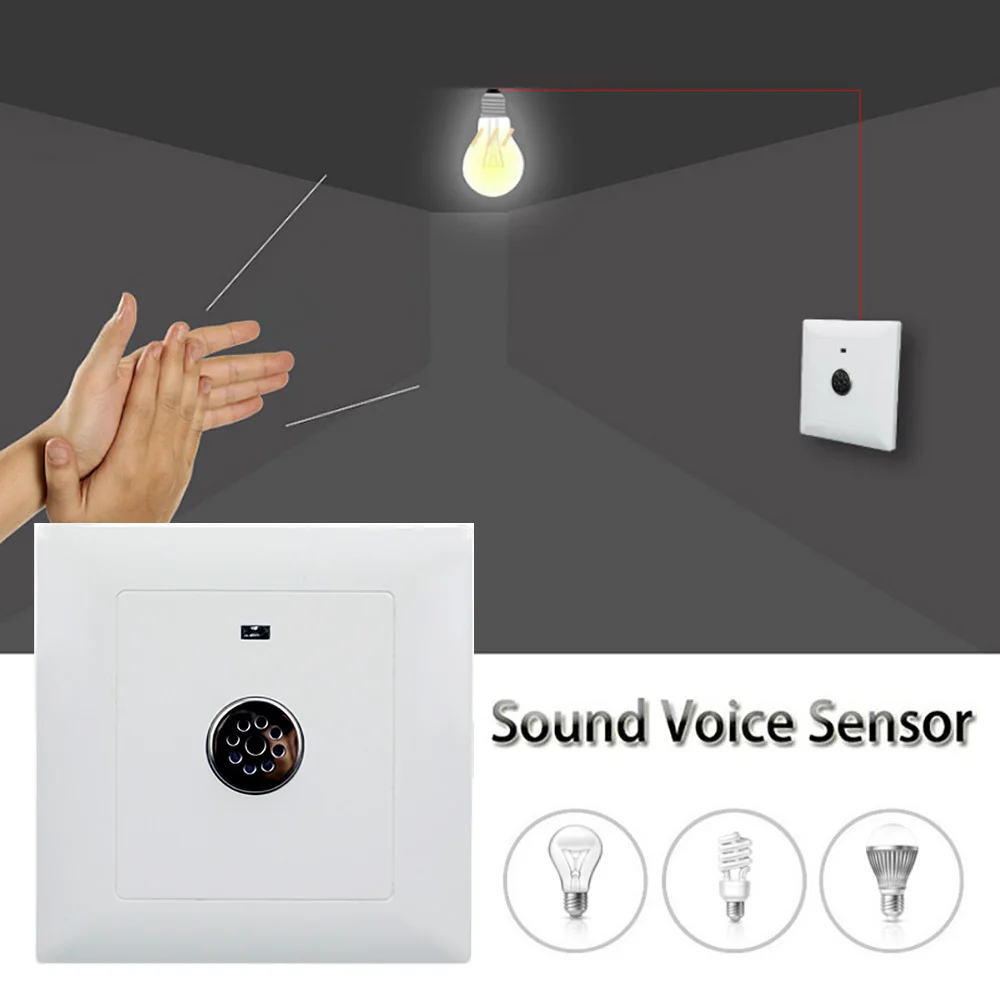 Скрытая умная панель управления звуком и светильник 220 В секундная Индукционная