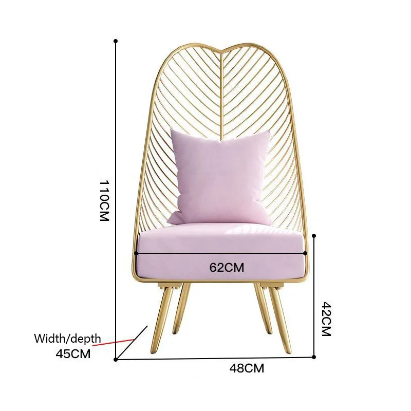 

Nordic Leisure Sofa Chair Bedroom Living Room Simple Balcony American Lounge Chair Single Modern Light Luxury Small Sofa FB