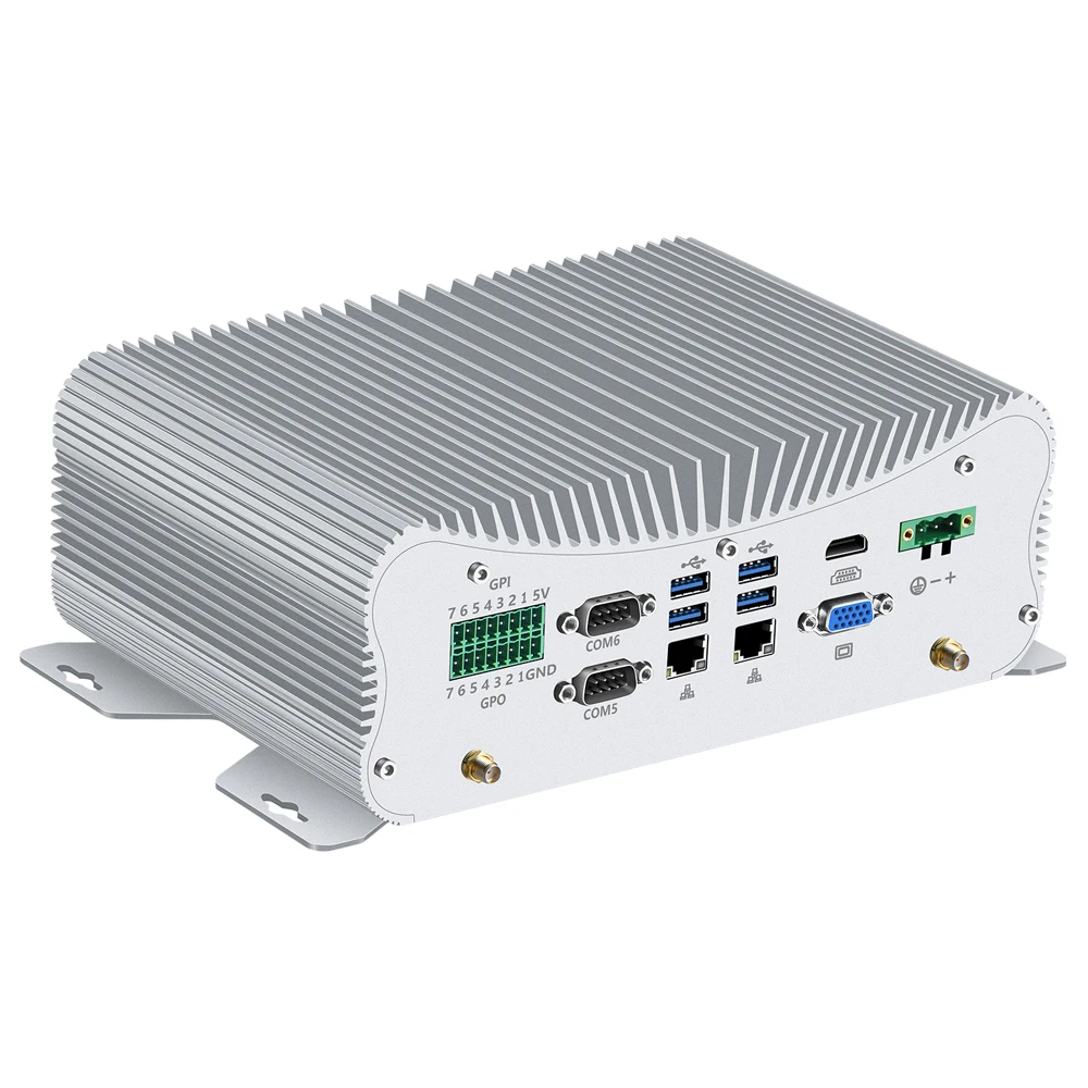 Промышленный мини-ПК Intel Core i5 7267U 8 Гб DDR4 128 SSD RS232/422/485 HDMI VGA 6 * USB LPT PS/2 2 LAN GPIO WiFi Bluetooth 4G