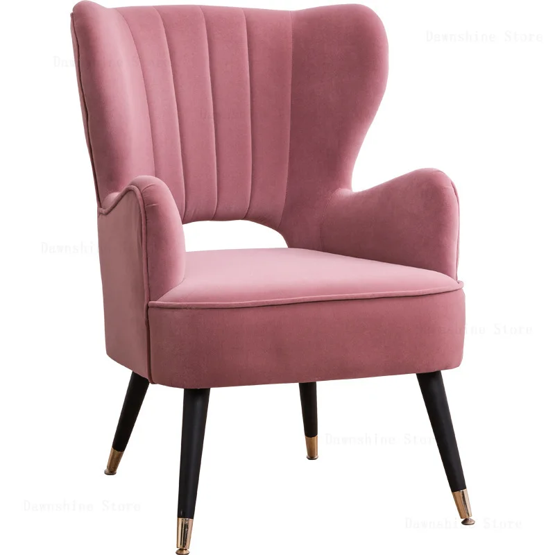 Light Luxury Single Simple Lazy Sofa Chair Net Red Leisure Bedroom Living Room Fabric Computer Dressing Tiger |