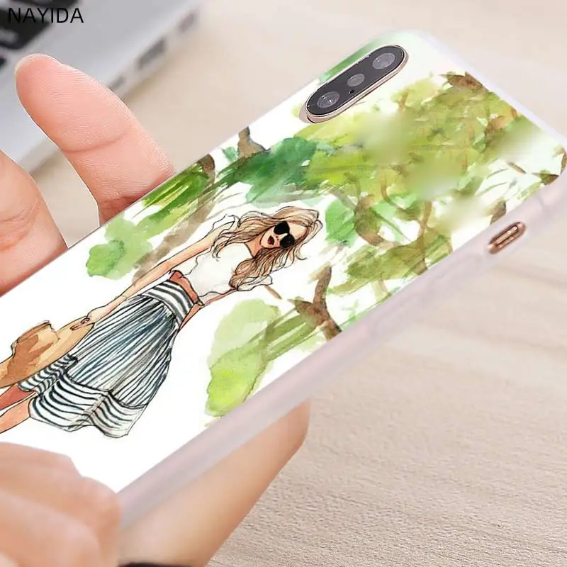 Розовые дорожные мягкие силиконовые чехлы для девушек Huawei P50 P40 P30 P20 Lite Pro E P Smart Z 2020