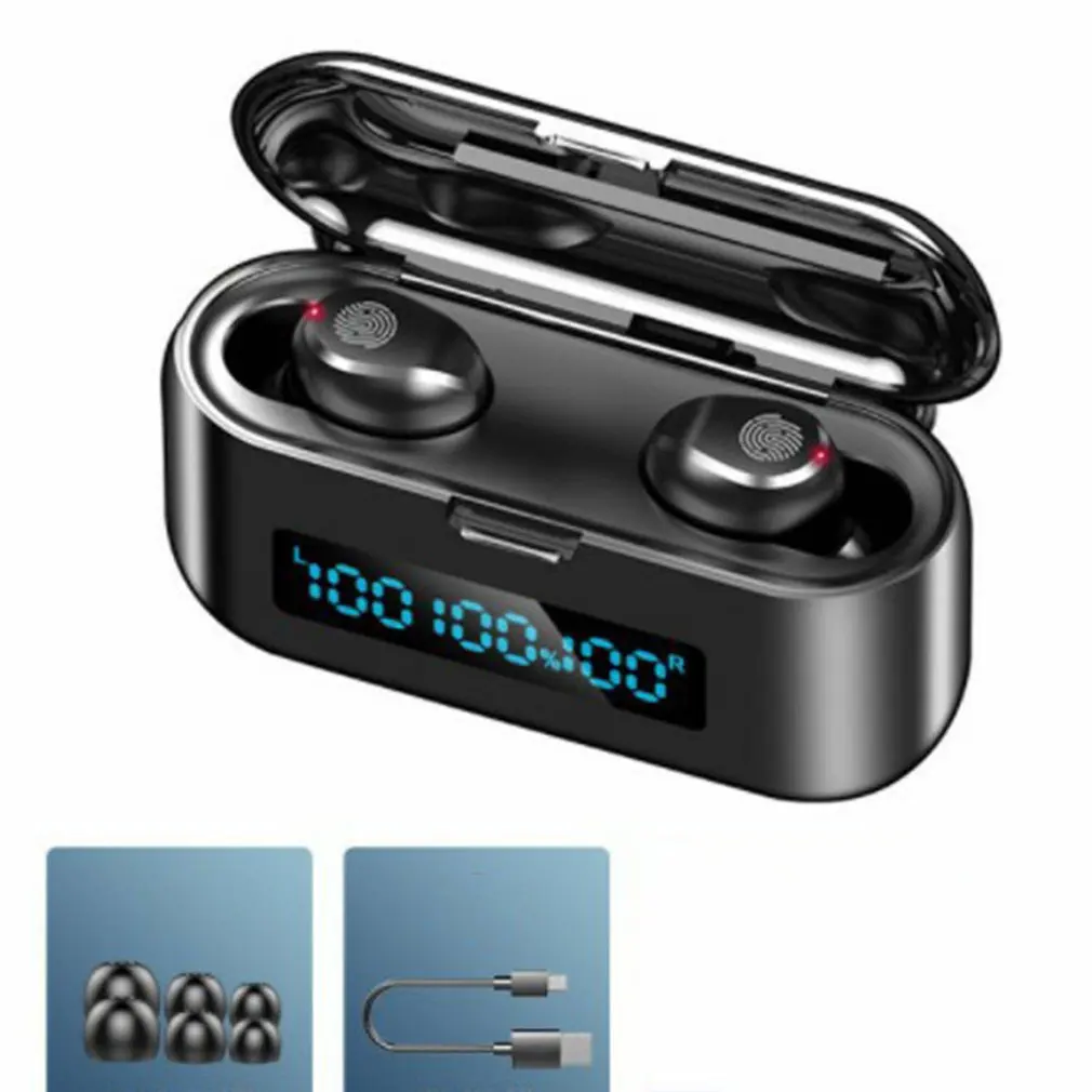 

HIFI Sound Wireless Headphones Stereo Intelligent Noise Reduction Headphones Touch Control Headset Earbuds Sports Waterproof
