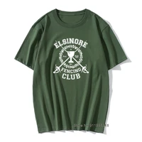 humorous elsinore fencing club hamlet tee shirt men tshirt shakespeare literature theatre tee shirt cute