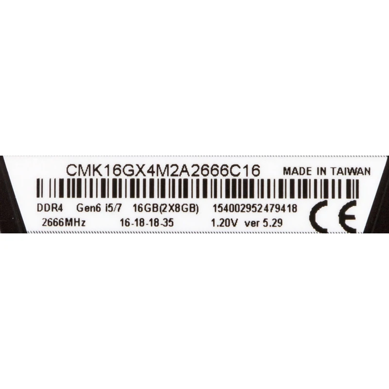 Модуль памяти CORSAIR Vengeance LPX CMK16GX4M2A2666C16 DDR4 2x 8Гб|Оперативная память| |