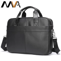 mva briefcase mens genuine leather bag mens office bags for men messenger bag laptop business mens leather handbags 15 inch