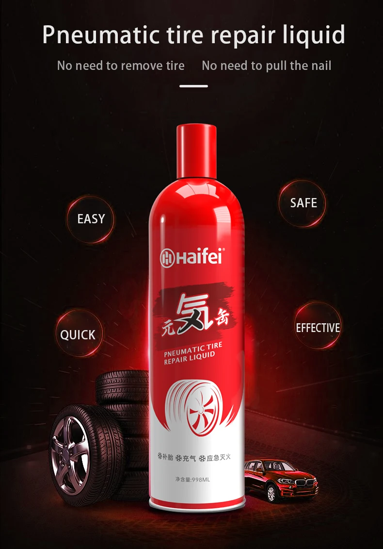 

New product tire sealer and inflator spray Pneumatic tire repair liquid