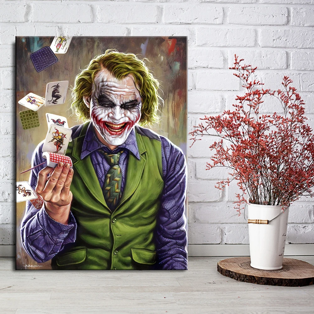 

Canvas Painting Movie Joker Poster Joker Origin Movie Prints Comics Wall Art Decor Pictures Film Posters Home Decoration