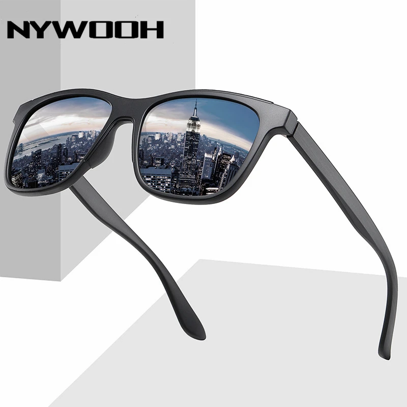 Мужские солнцезащитные очки NYWOOH классические брендовые поляризационные