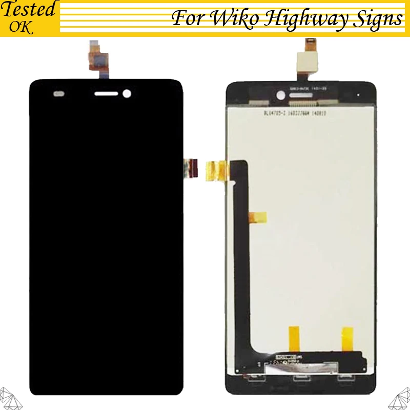 100% проверенные рабочие ЖК дисплеи для Wiko Highway Signs|Экраны мобильных телефонов| |