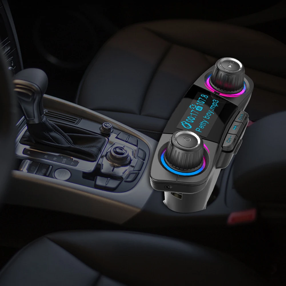 Автомобильный FM-трансмиттер с поддержкой Bluetooth 4 0 2 USB-порта | Автомобили и