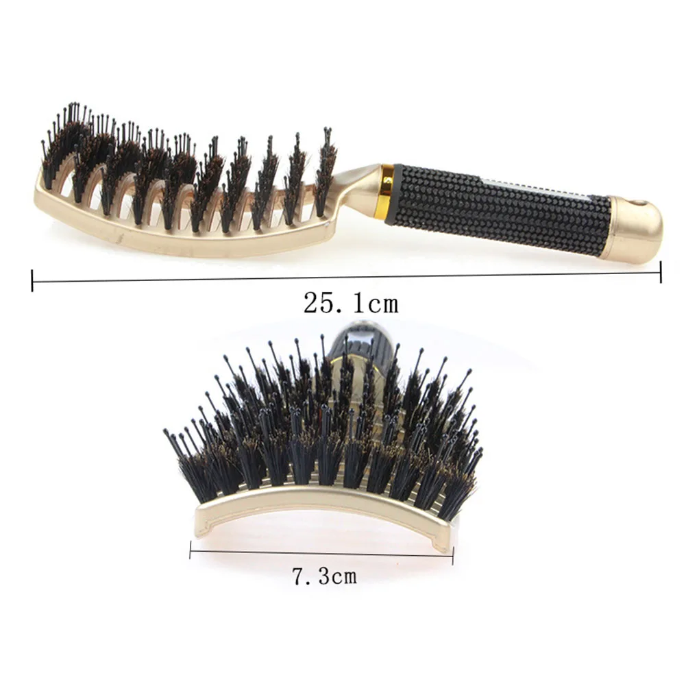

Plastic Hair Comb Anti-static Hairdressing Massage Comb Salon Home Brush Wet Curly Detangle Hair Brush for Salon Hairdressing