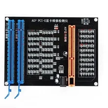 HOT AGP PCI-E X16 Dual-Purpose Socket Tester Display Image Video Card Checker Tester Graphics Card Diagnostic Tool