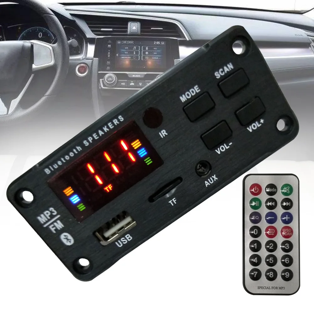 FM радио MP3 декодер плата Bluetooth динамик автомобиля портативный электронный
