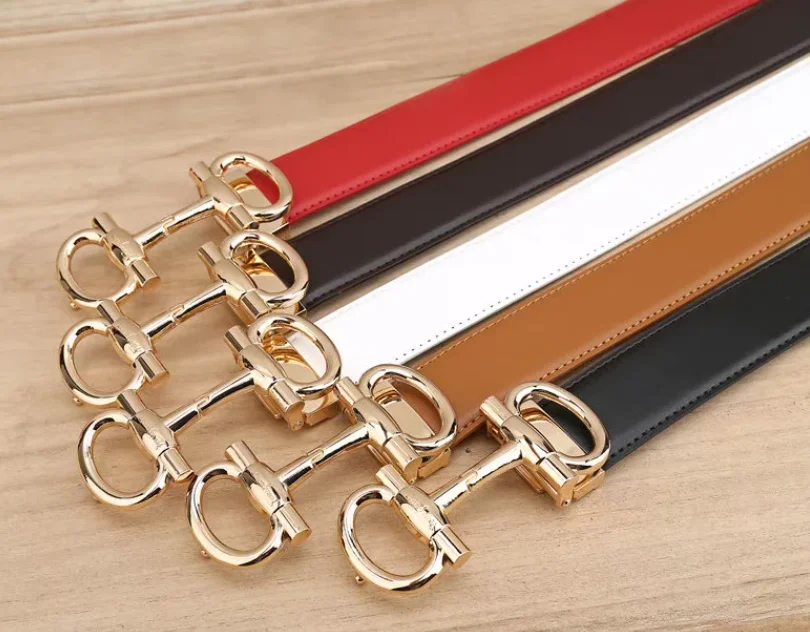 Ремень из натуральной кожи для мужчин и женщин роскошный винтажный дизайнерский