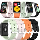 Ремешок силиконовый для смарт-часов Huawei, спортивный сменный Браслет для наручных часов